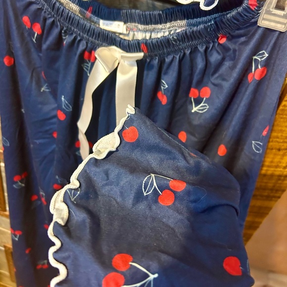 Cherry Ruffle Design Matching PJ Set - Picture 7 of 7